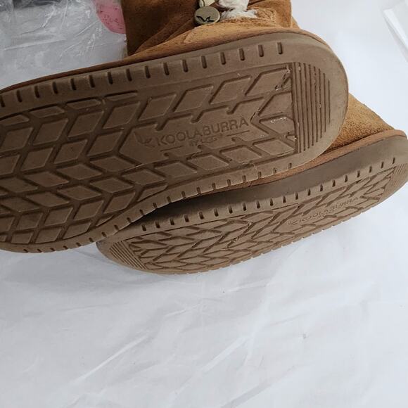 Koolaburra By UGG Boots Youth 4 Women's 6 Kinslei Tall Shearling Brown Comfort - Picture 6 of 10